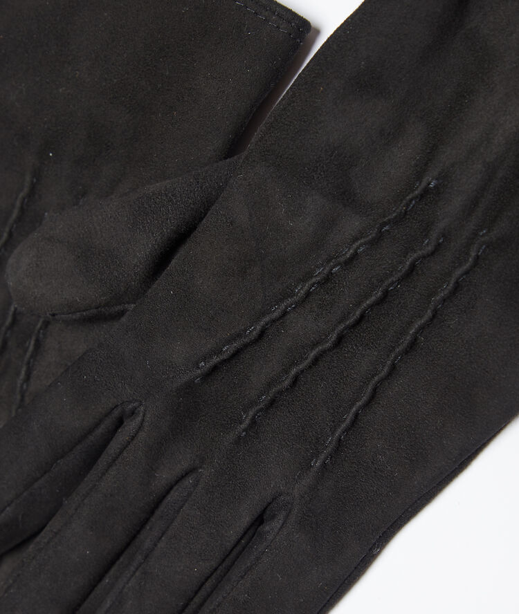Leather gloves black.