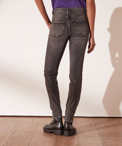 Faded-effect slim jeans