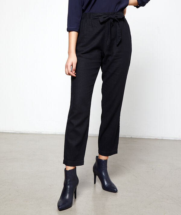 Peg trousers with tie detail Peg trousers with tie detail