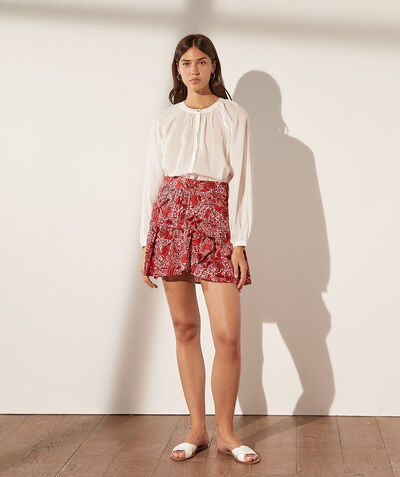 Short print skirt   