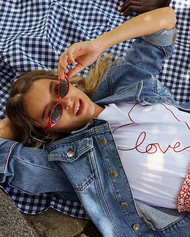 ETAM - DREAM Veste en jean "Forever dreamer girl"