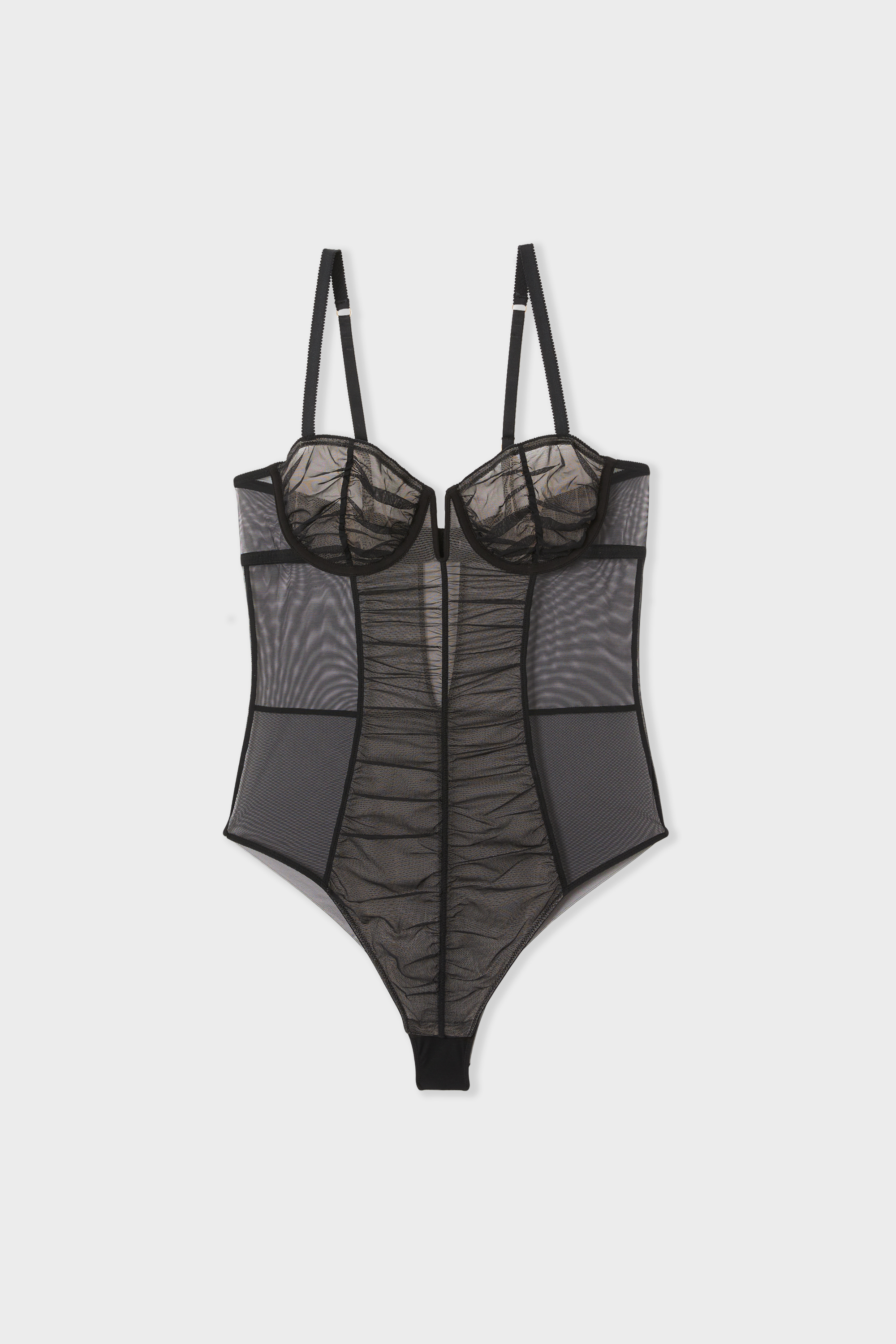Tulle Bodysuit - SYMBIOSE - NOIR - ETAM