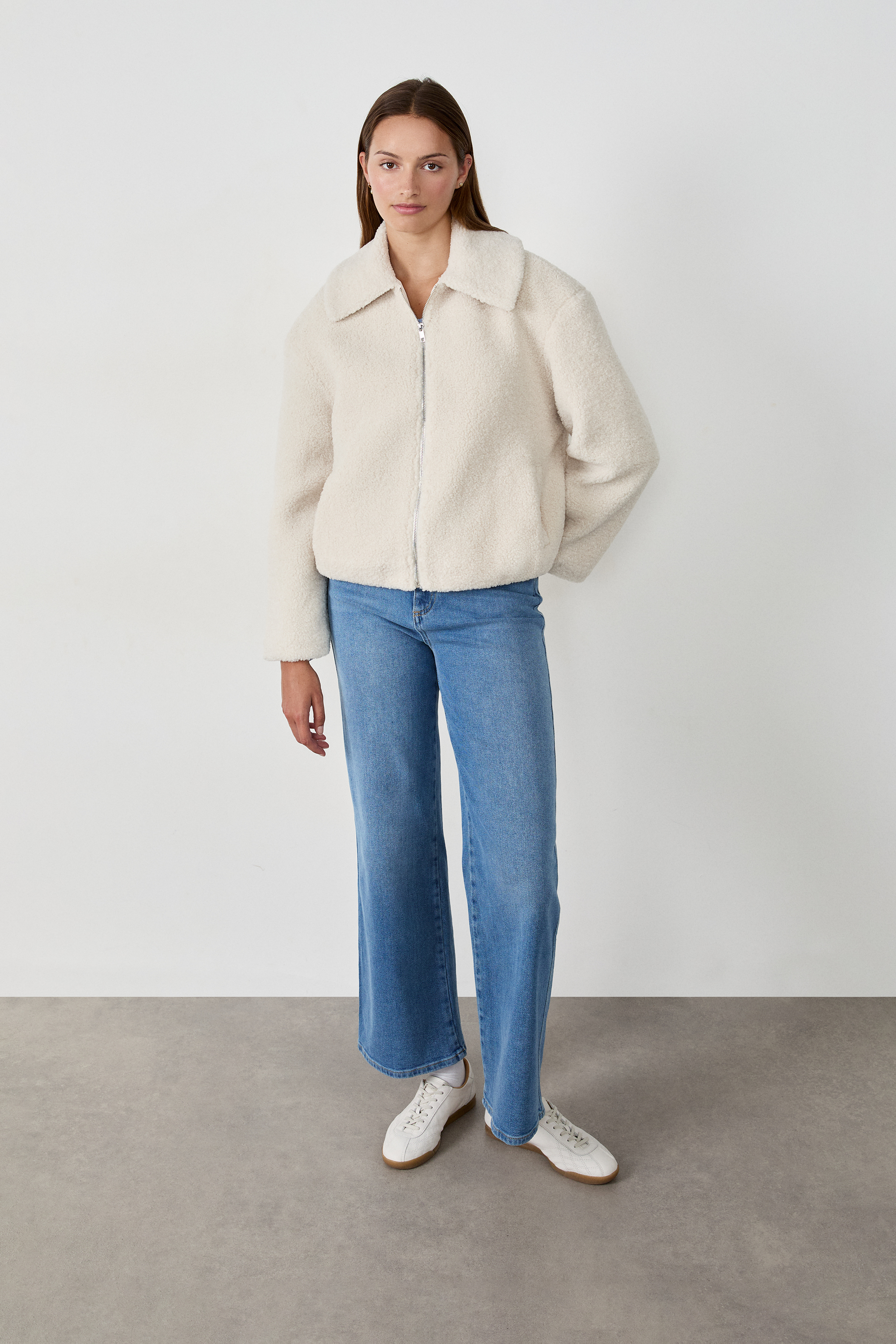 Faux Fur Jacket - JARED - BLANC - ETAM
