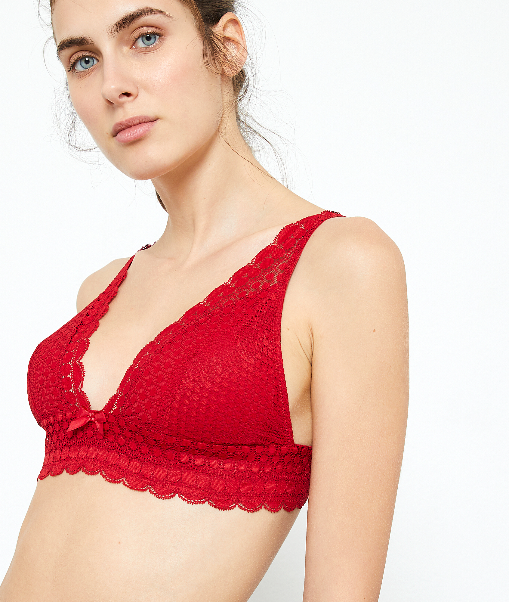 Cherie Recycled Bra N°8 Non-underwired Triangle Bra Red, 54% OFF