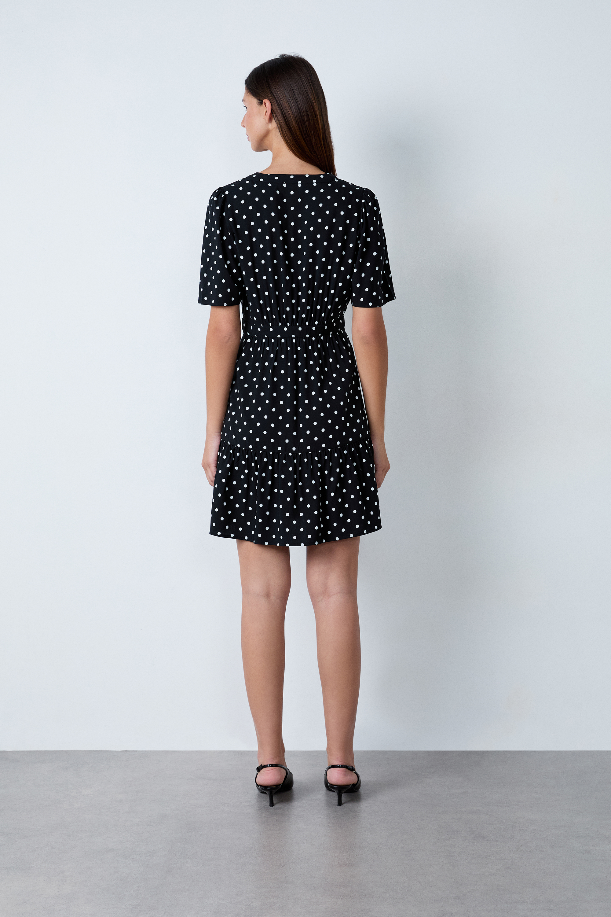 ans dotsloevner mini dress itimi nodress nodress ミニワンピース