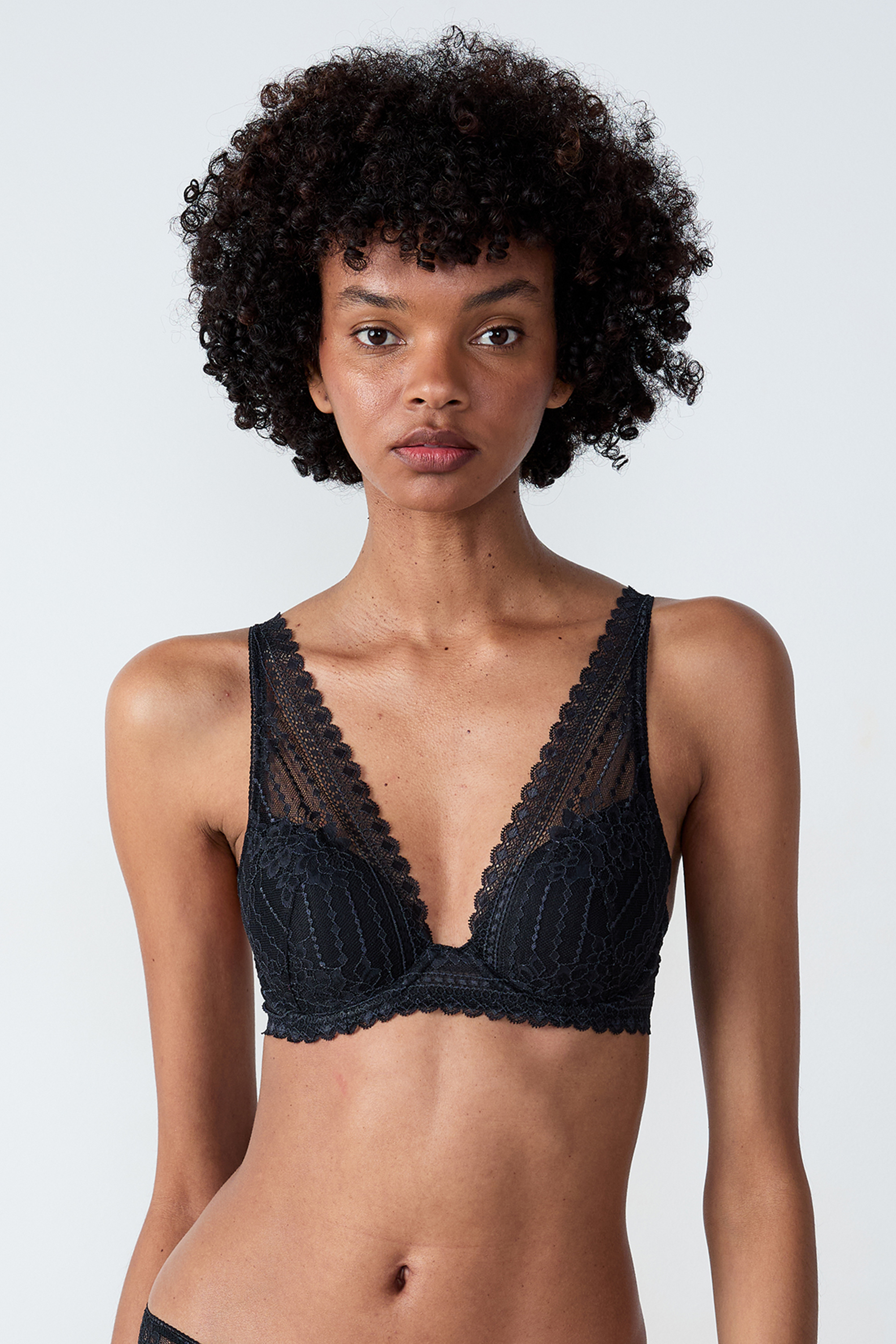 Bra N.6 - The Lightly Lined Foulard - PANAMA - NOIR - ETAM
