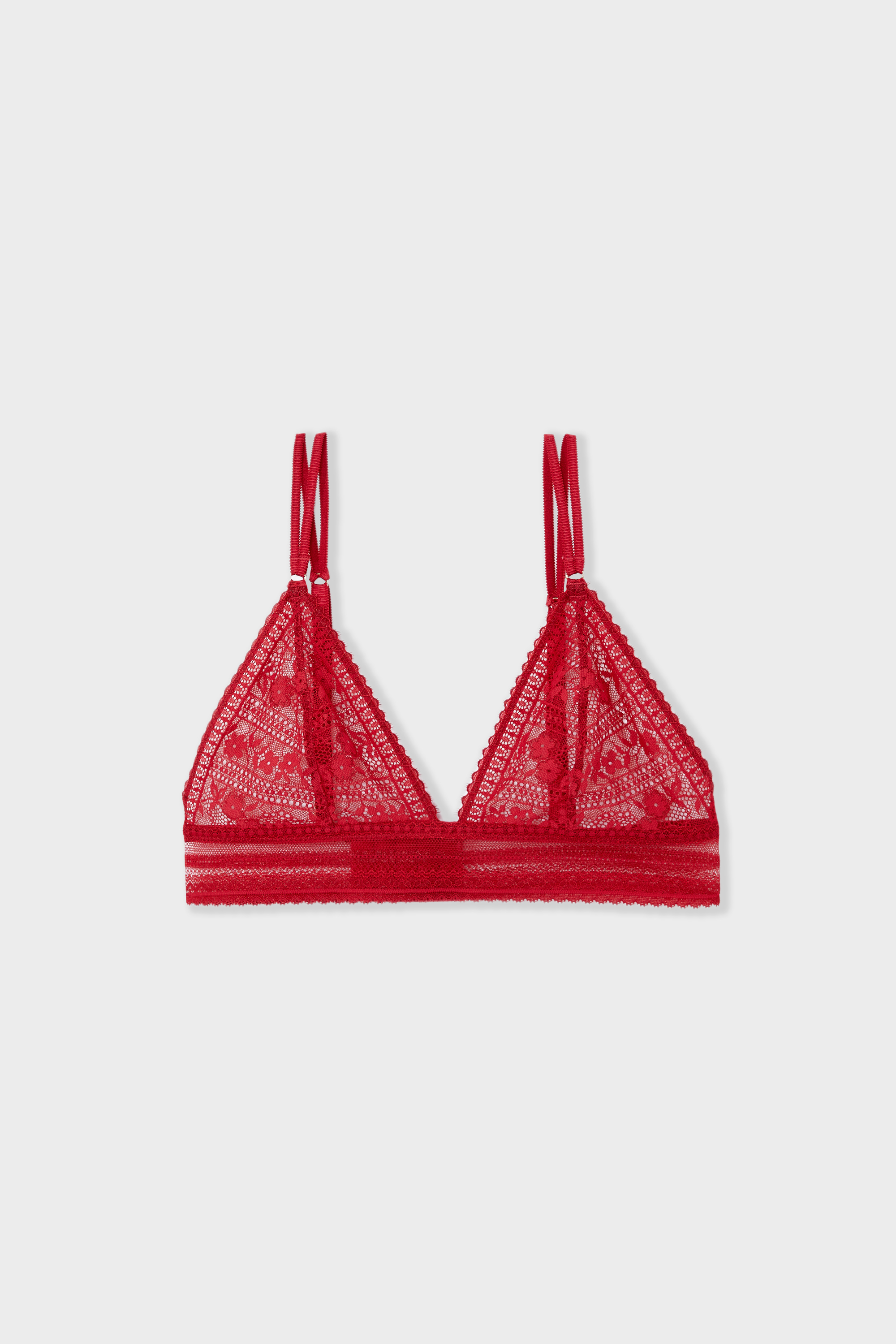 Triangle lace bra - AURA - ROUGE - ETAM