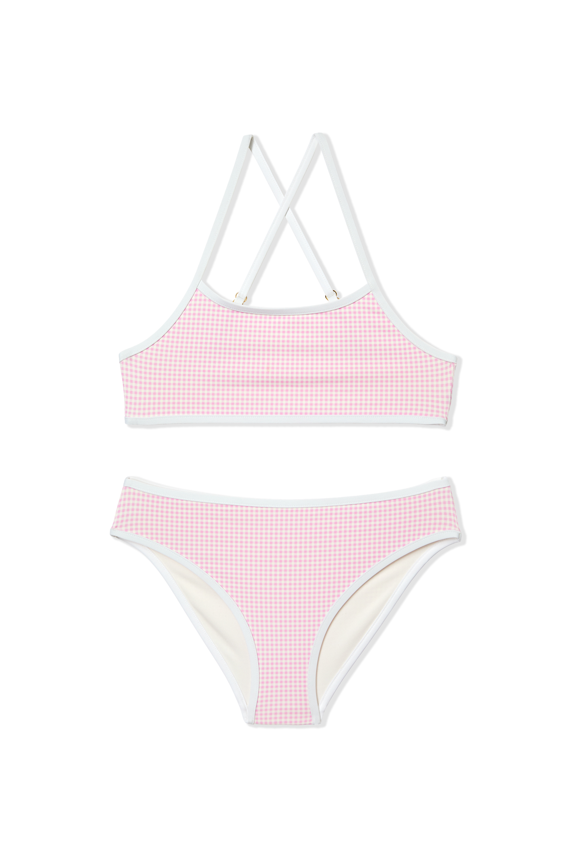 Two-Piece Gingham Swimsuit for Children - SICILIA M - ROSE - ETAM