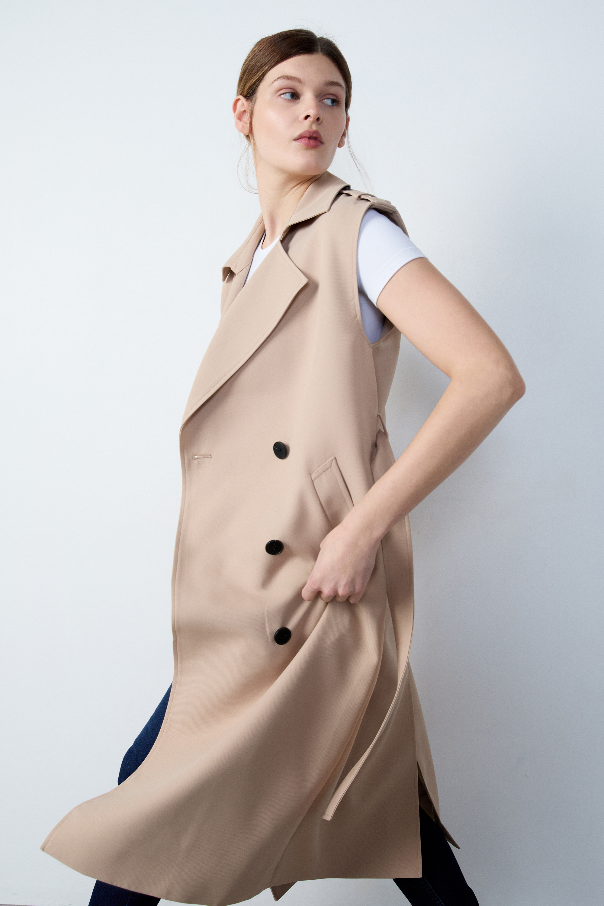 新品未使用 Eaphi long trench coat stein(シュタイン) 22AWOversized Trench CoatトレンチコートST