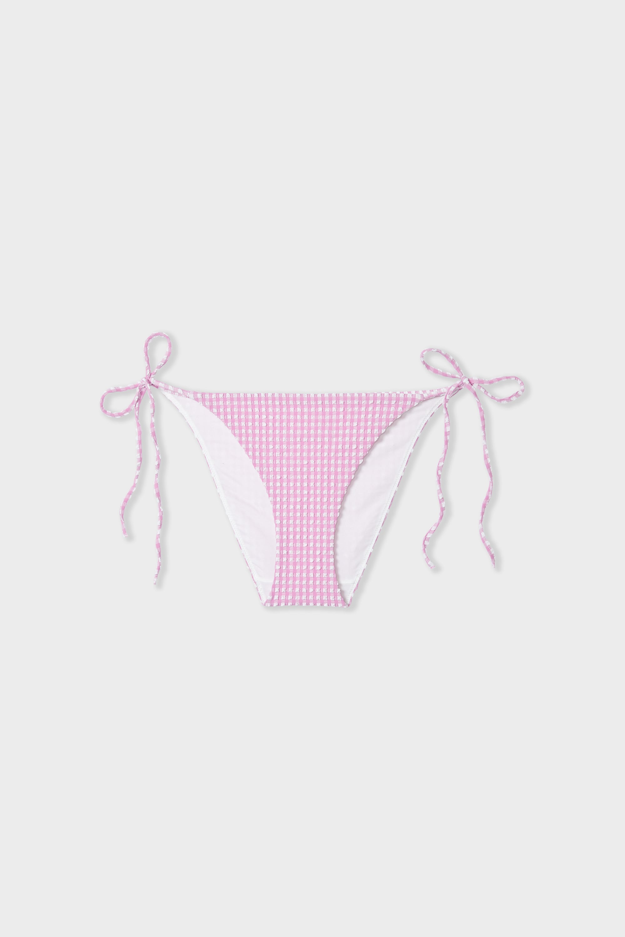 Gingham check bikini bottom - ROZY - IMP FD BLANC - ETAM