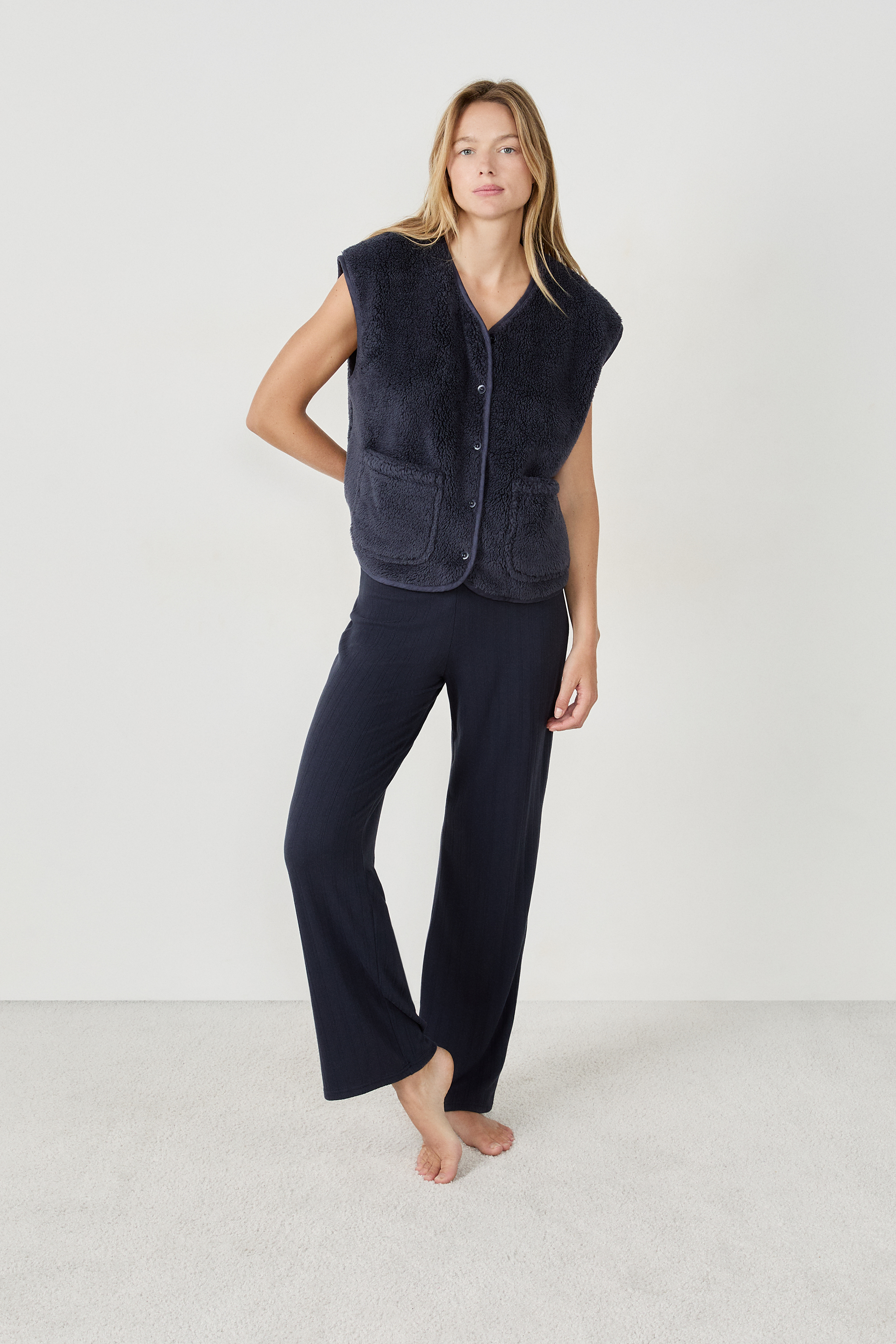 Sleeveless Cardigan - BRIDGET - BLEU NUIT - ETAM