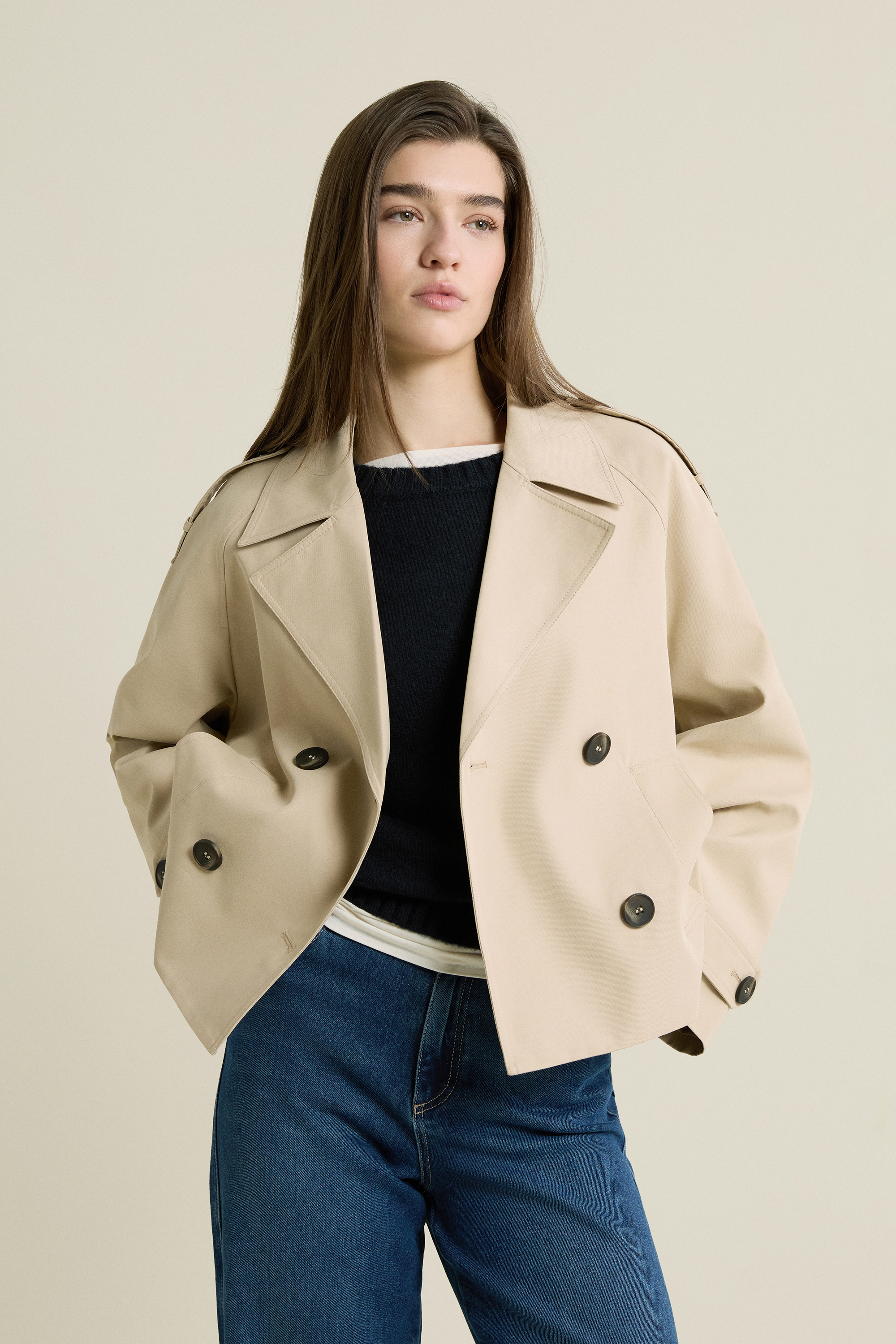 Short Trench Coat - MINA - BEIGE - ETAM