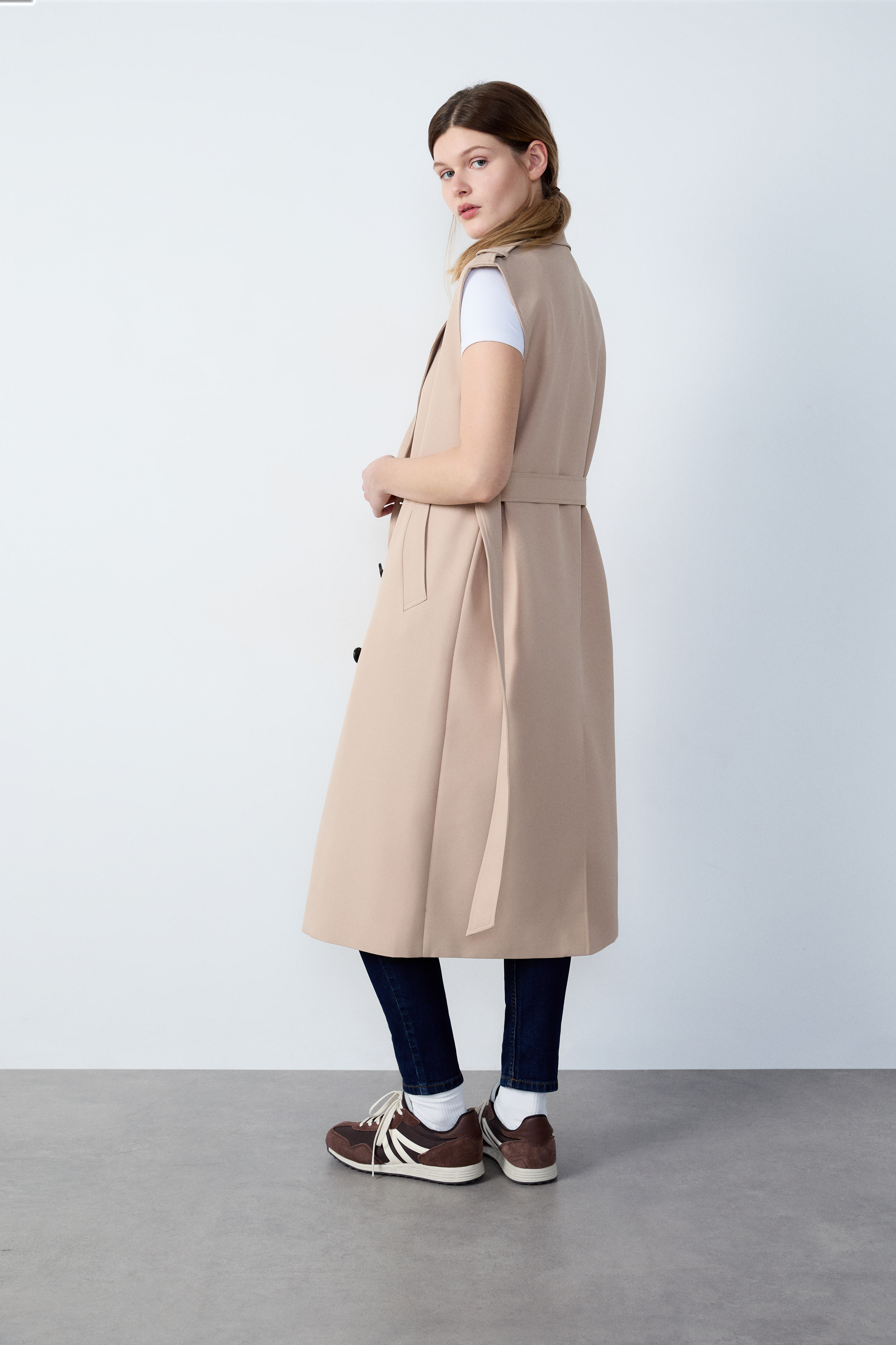 Sleeveless Long Trench Coat - PATRICIA - LIN - ETAM
