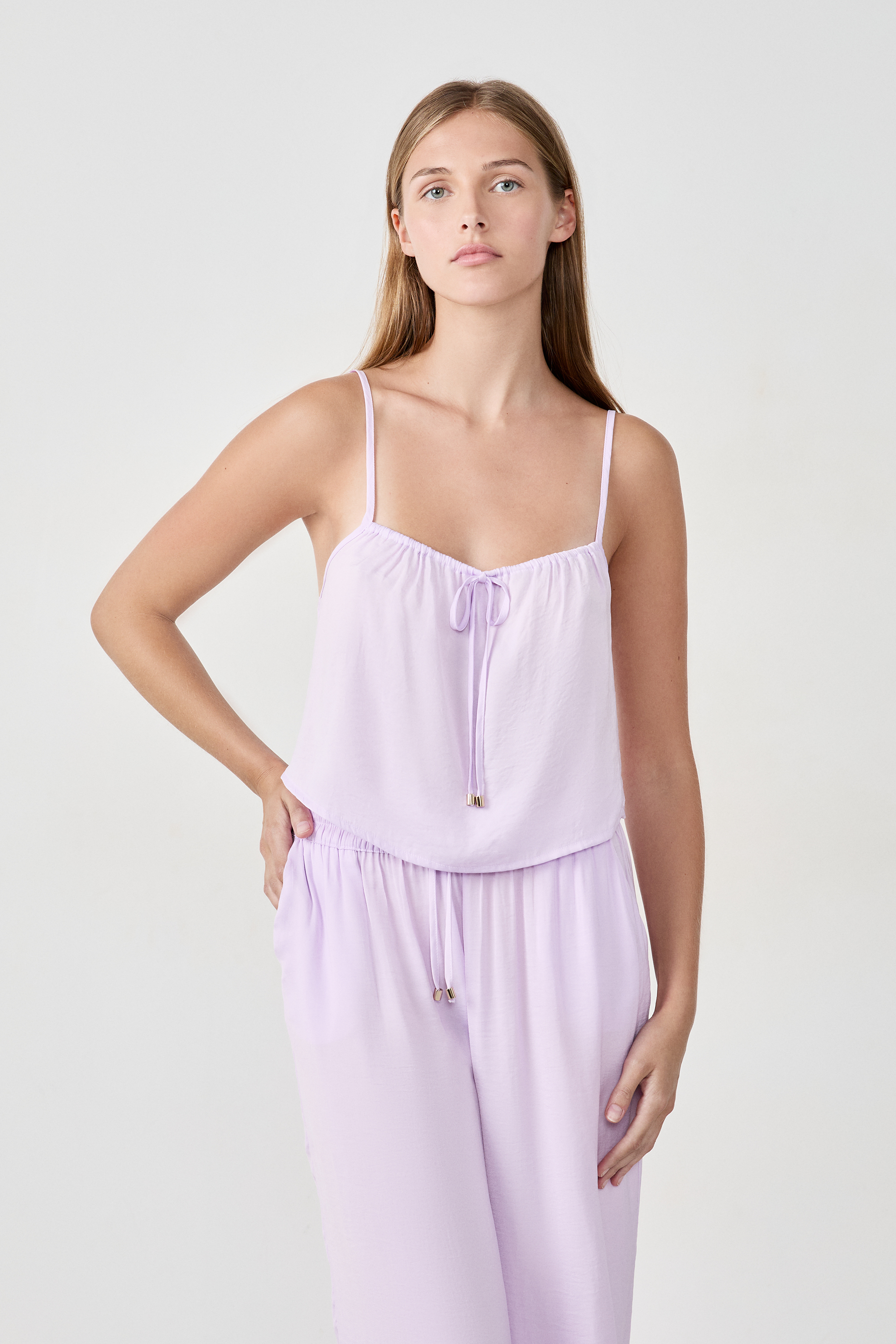 Satin Camisole - MADDY - LILAS - ETAM