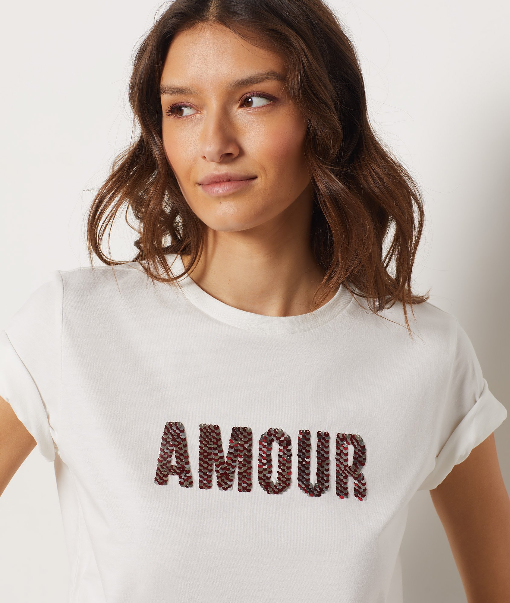 Tee shops shirt amour femme