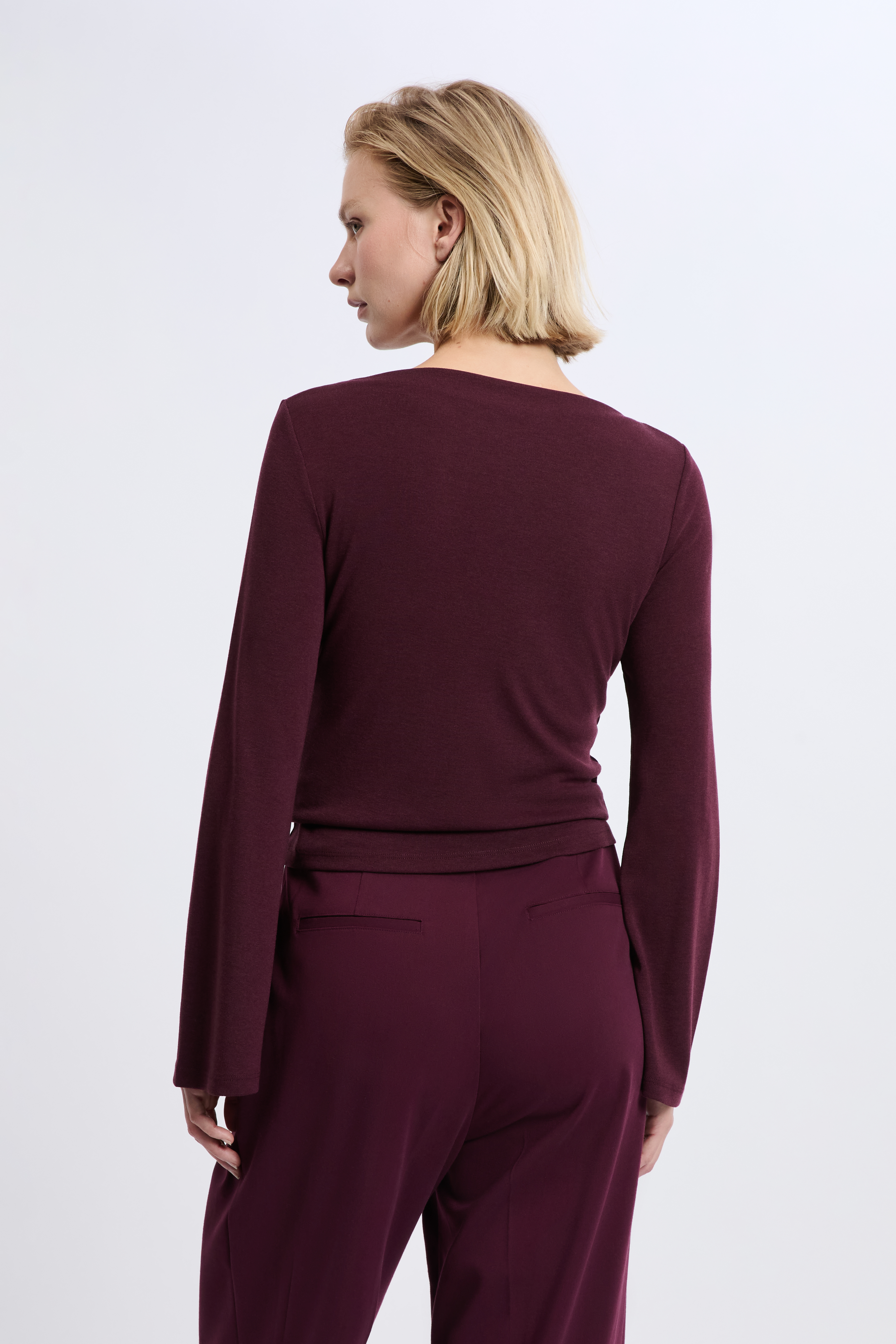 Boat neck t-shirt with wide long sleeves - A ANN TS - CASSIS - ETAM