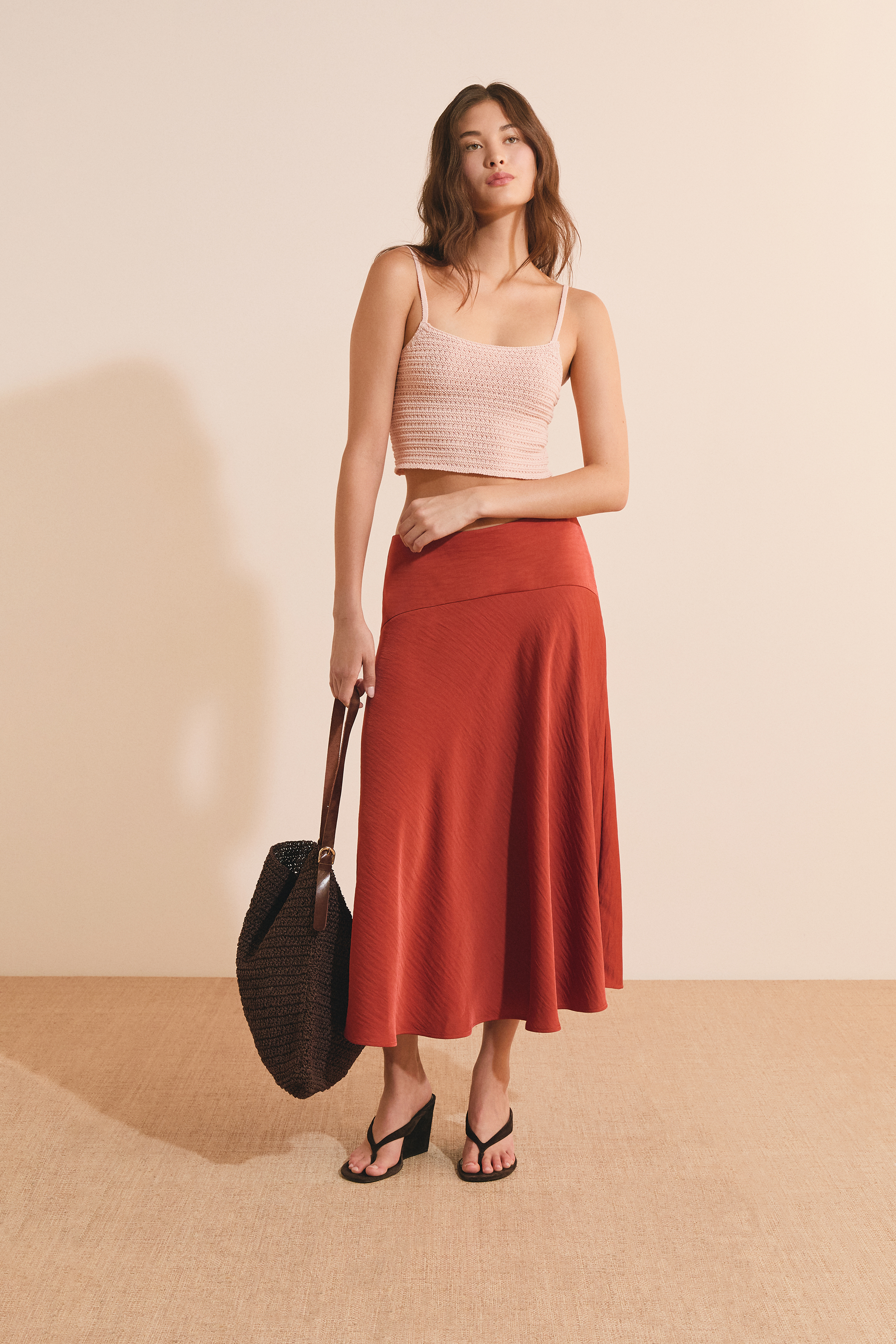 Crochet Crop Top - SELVA PULL - SAUMON PECHE - ETAM