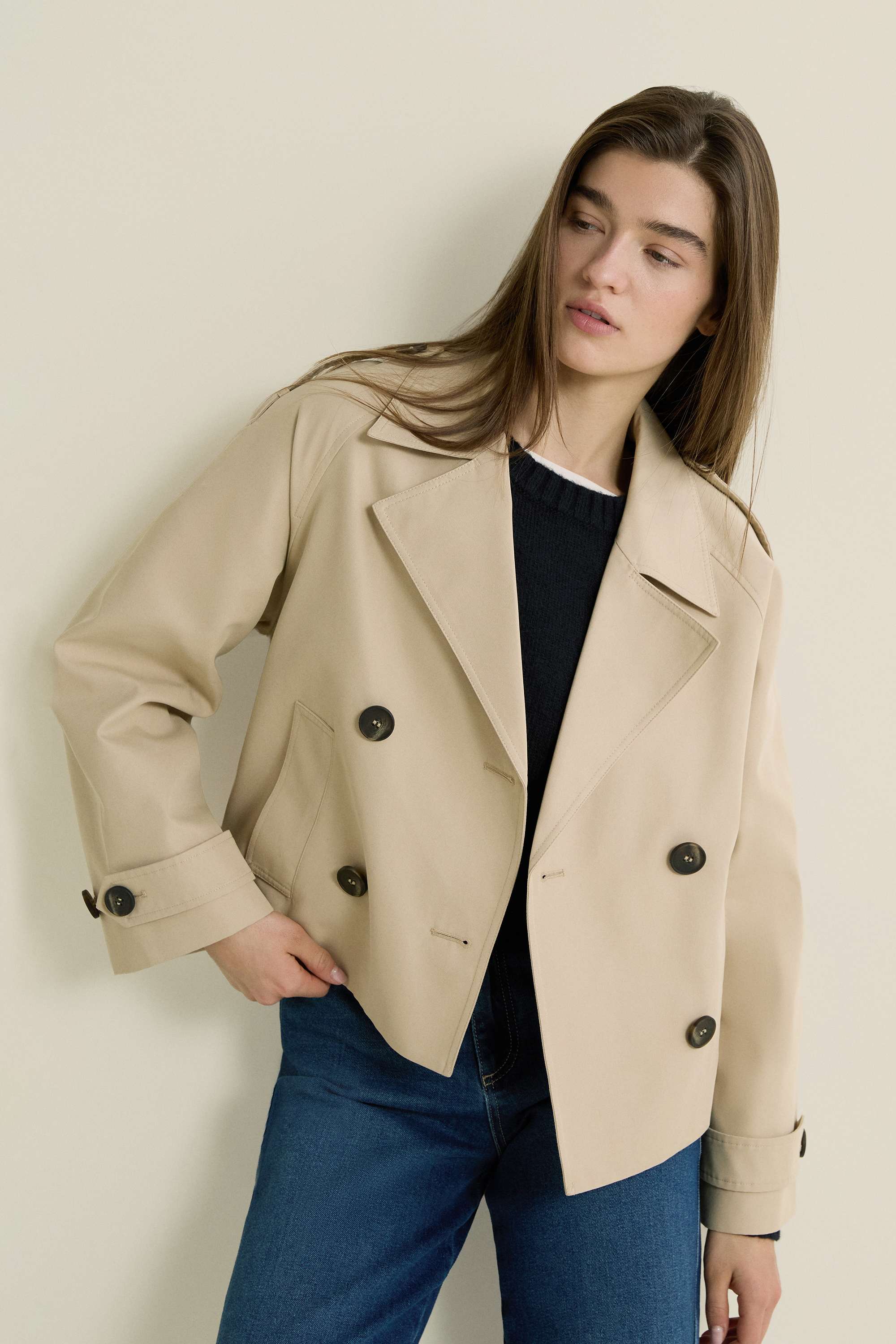 Short Trench Coat - MINA - BEIGE - ETAM