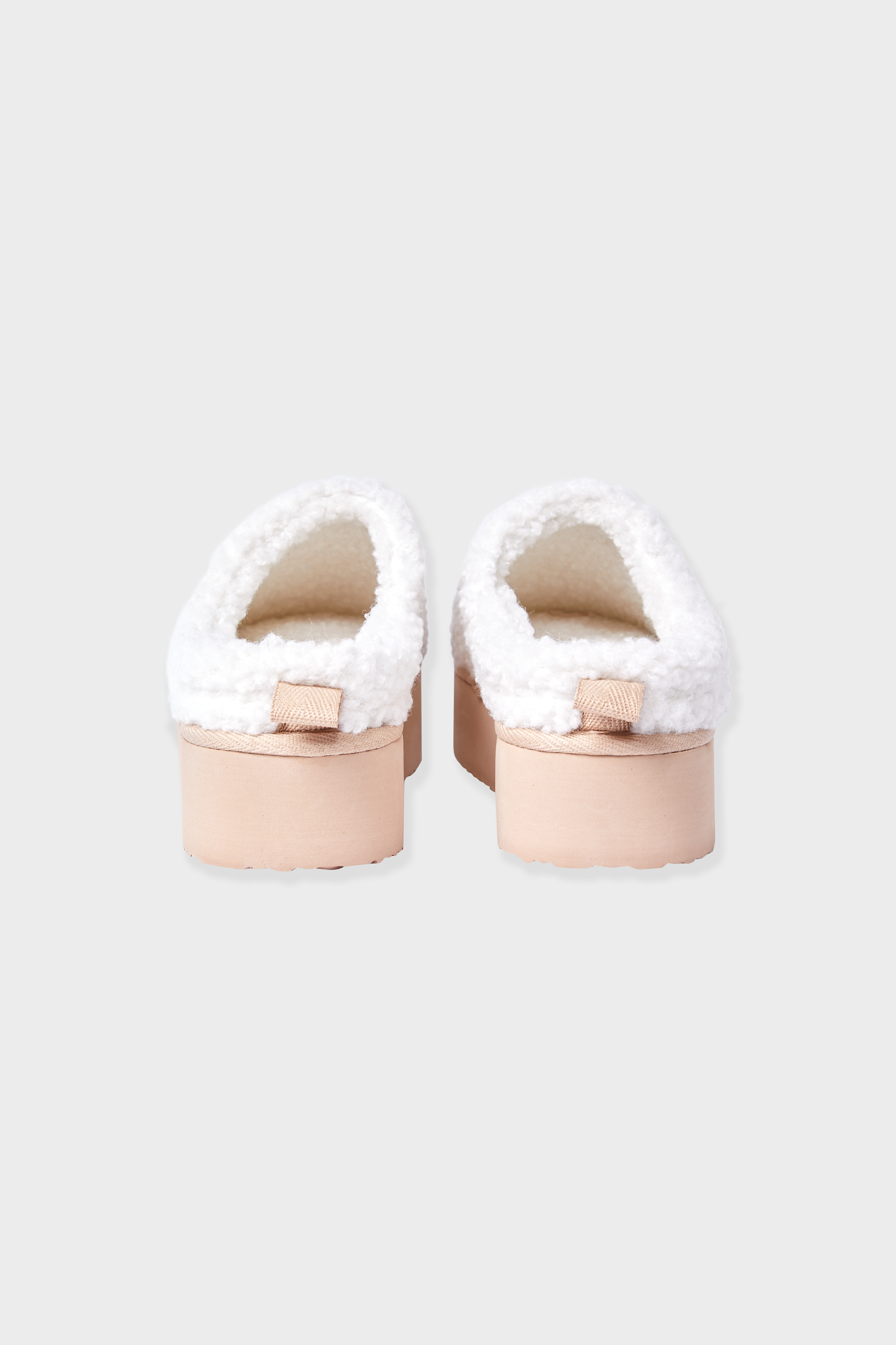 Faux Fur Mules Slippers - JOCKA - ECRU - ETAM