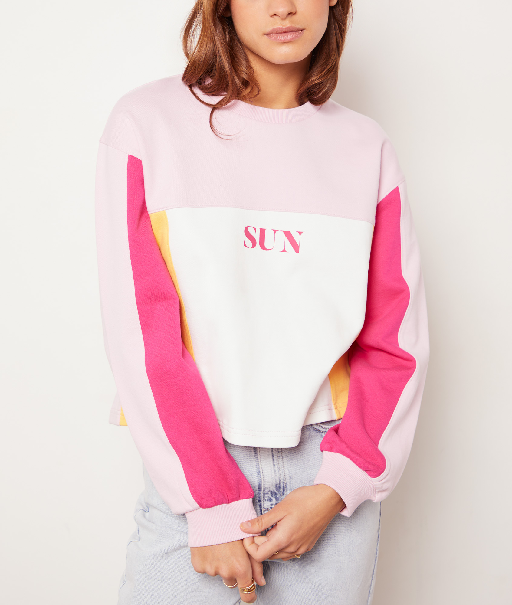 SUN Print Cotton Sweatshirt TALLYA MULTICOLORE ETAM