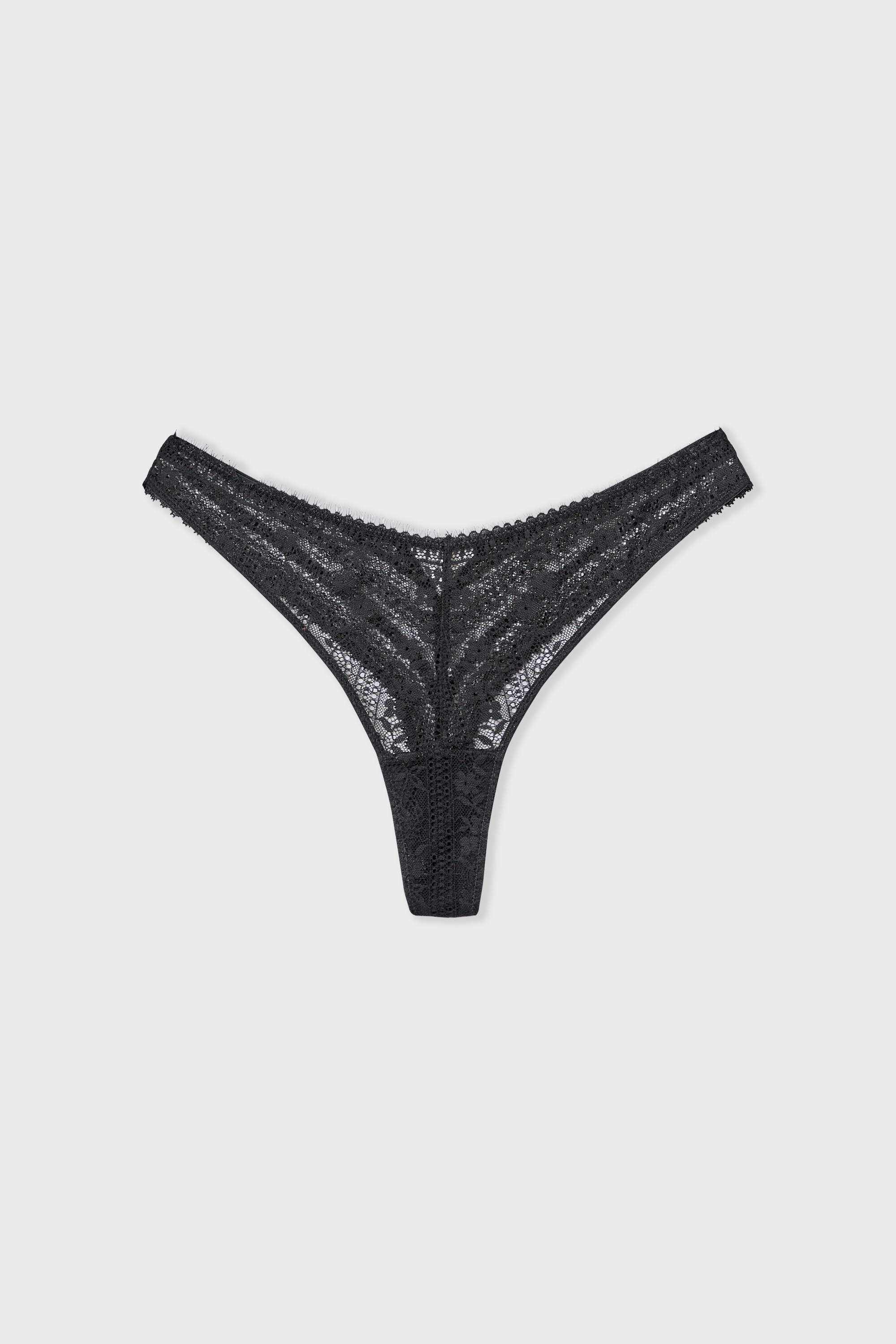Lace Tanga - AURA - NOIR - ETAM