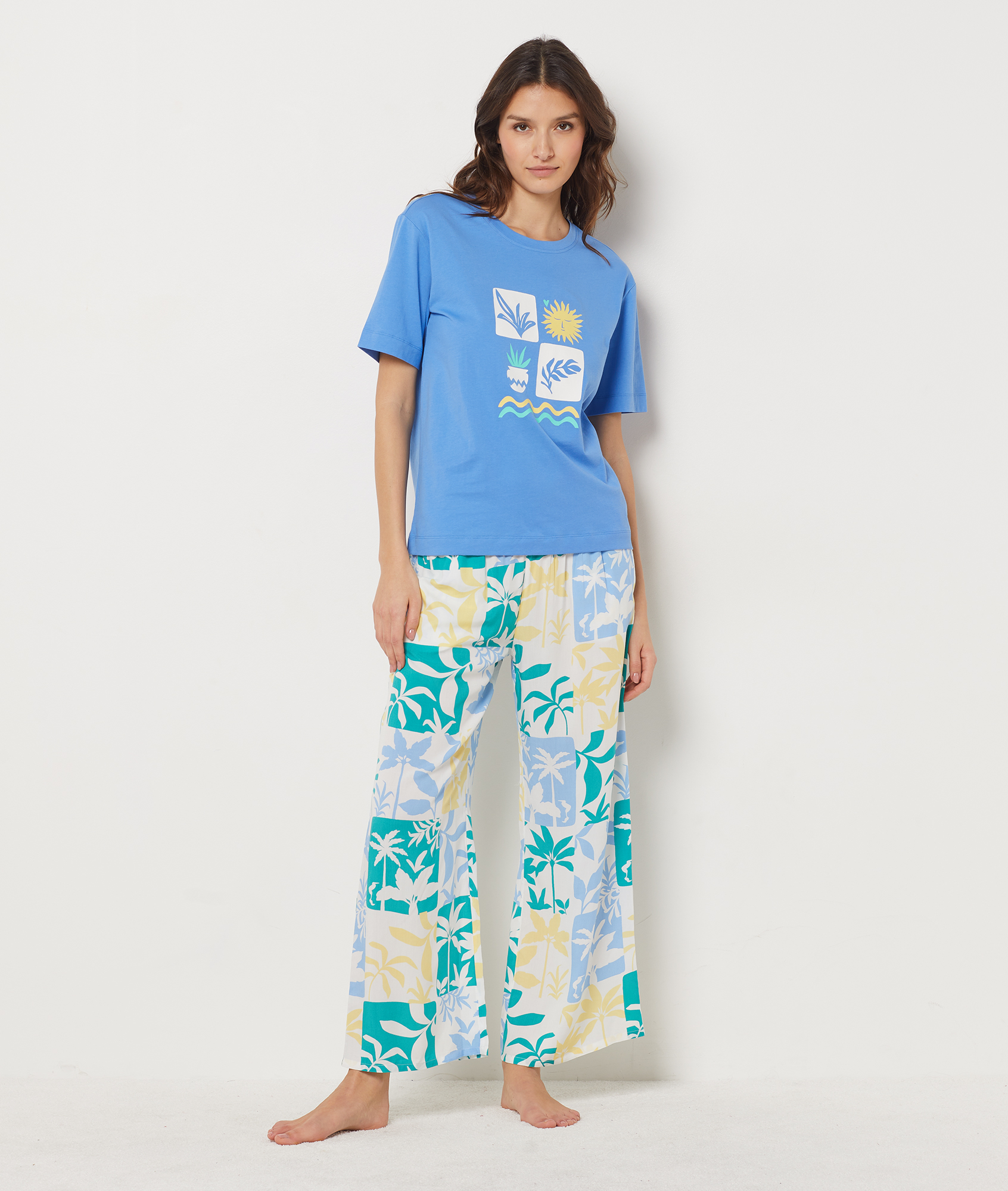 Floral Pattern Pyjama Trousers - GIULIANA - MULTICOLORE - ETAM