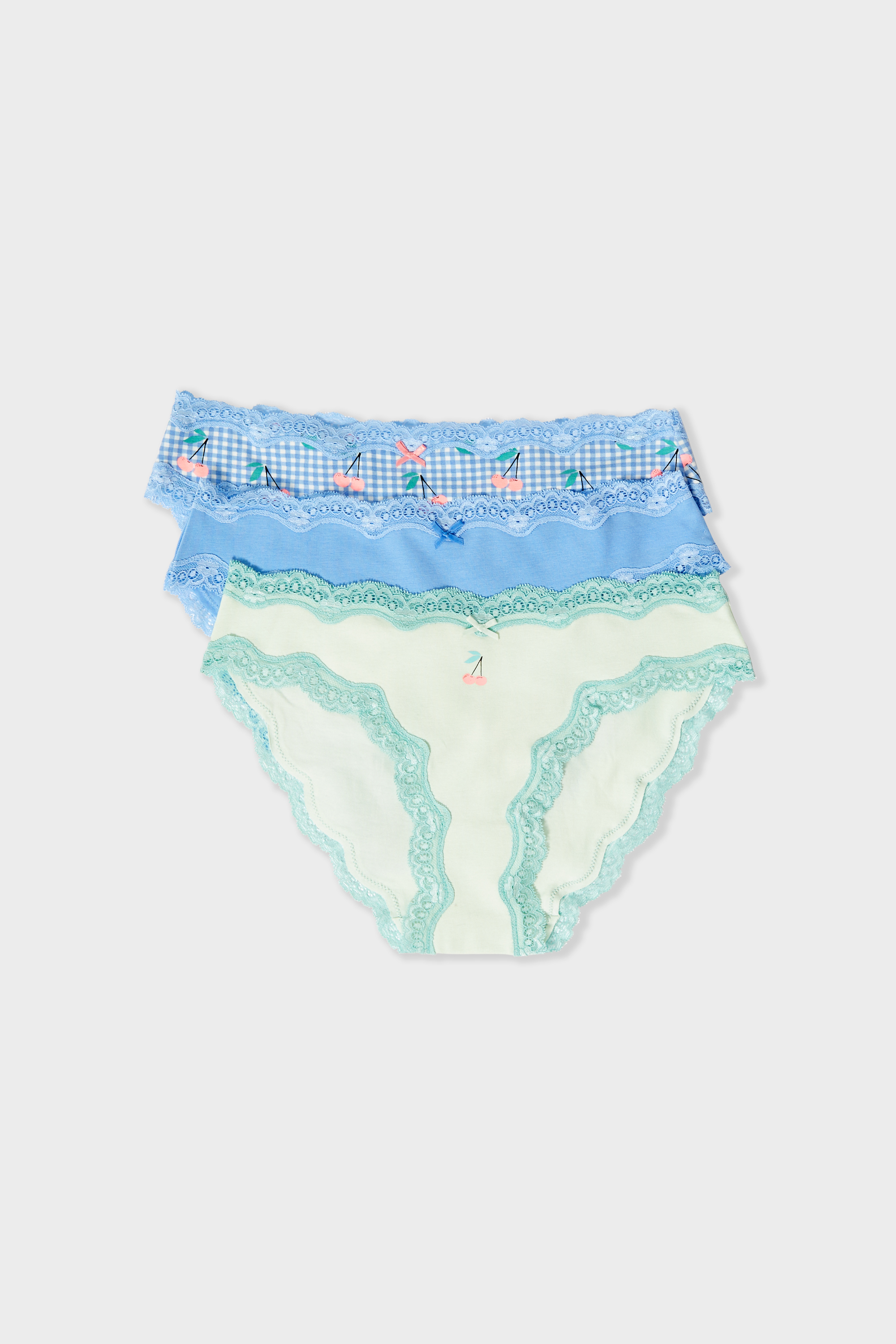 3-Pack Cotton Briefs - JIMMA - CELADON - ETAM