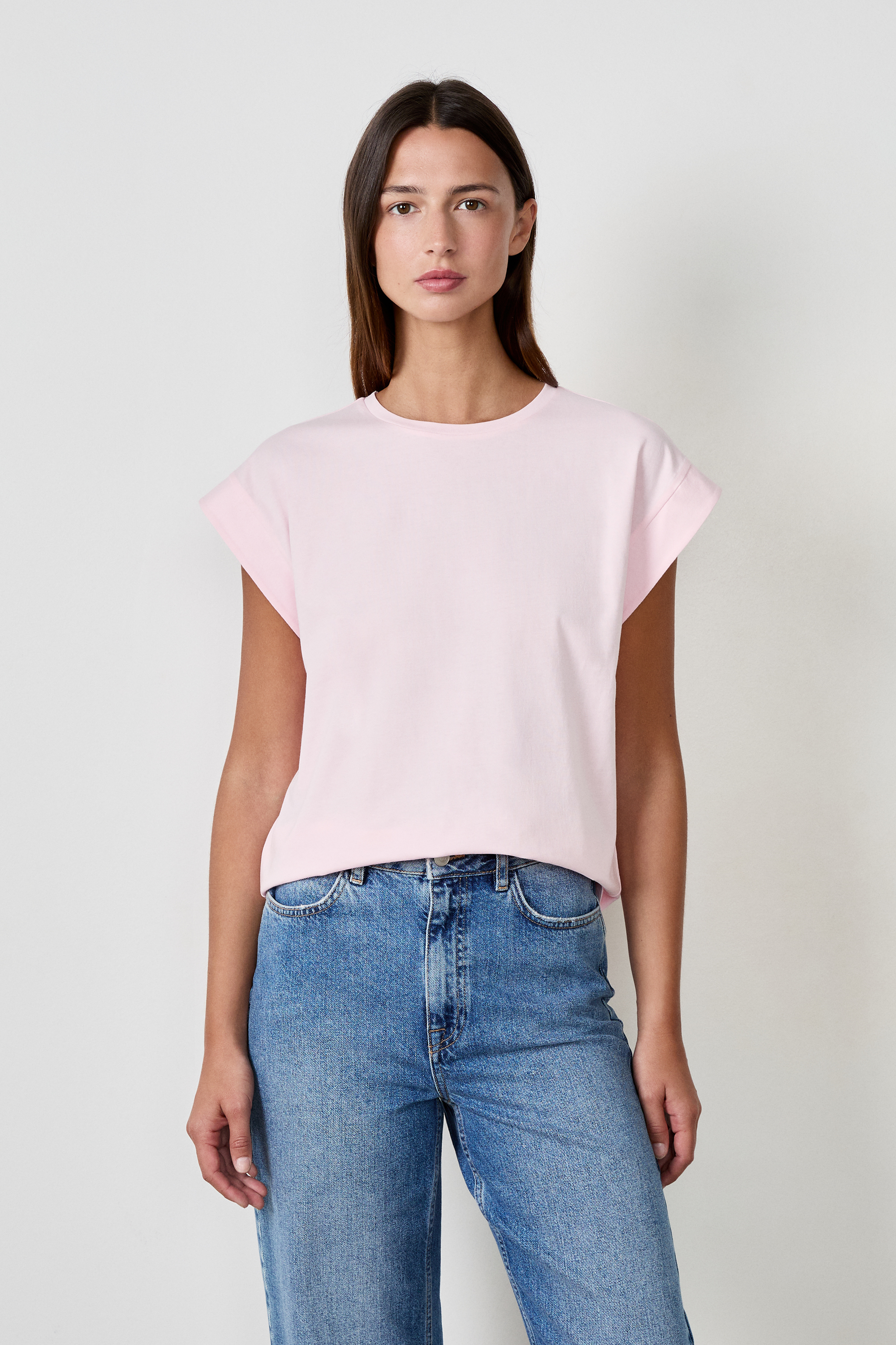 J.Crew: Drapey Band-collar Shirt With Ruffle Cuffs For Women