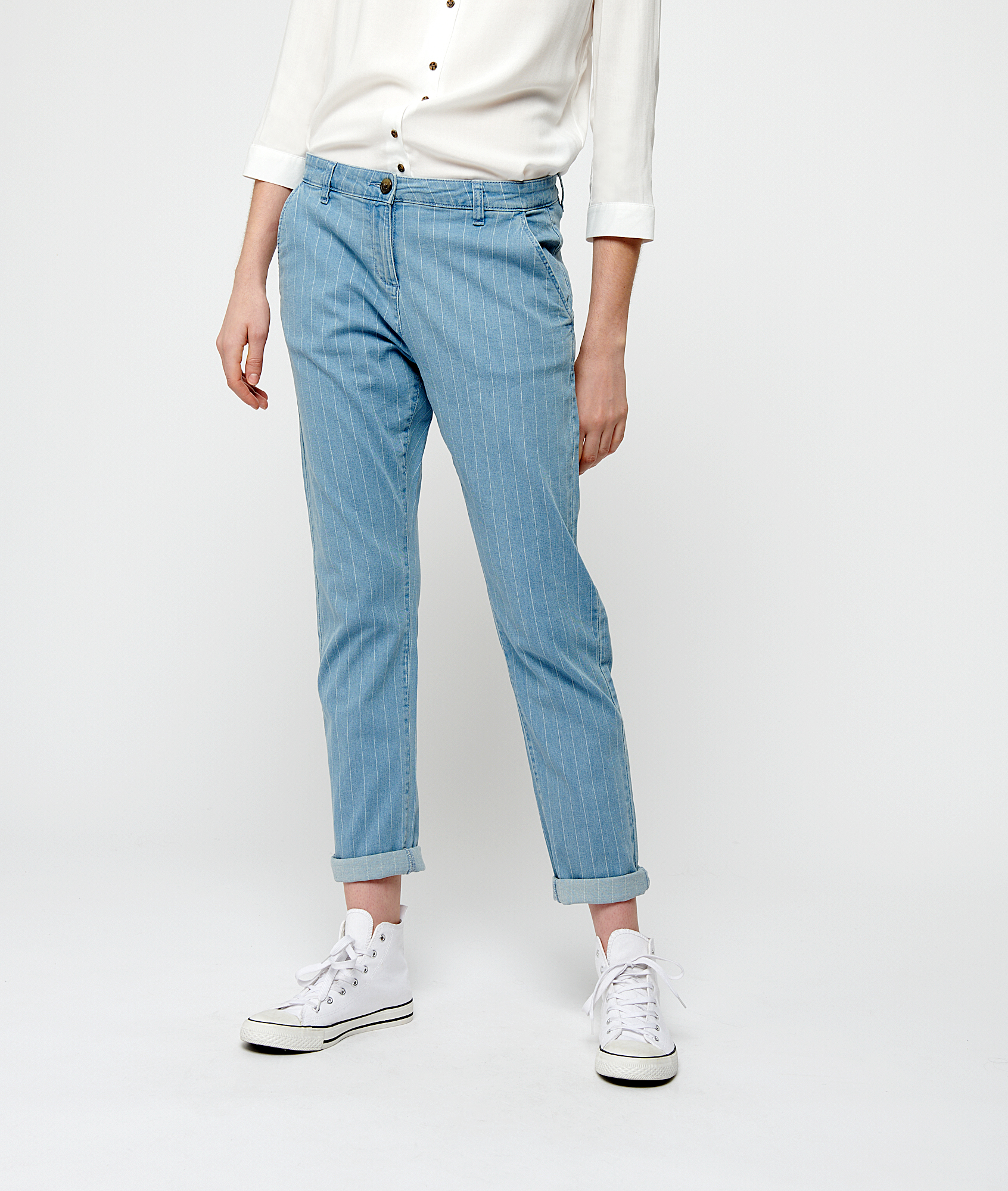 jeans with two stripes